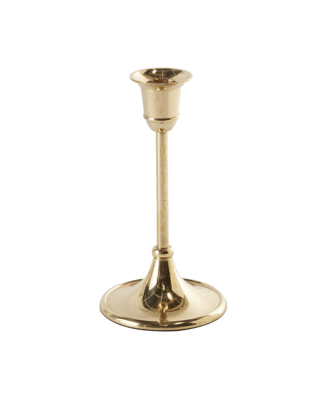Antiqued Gold Candlestick