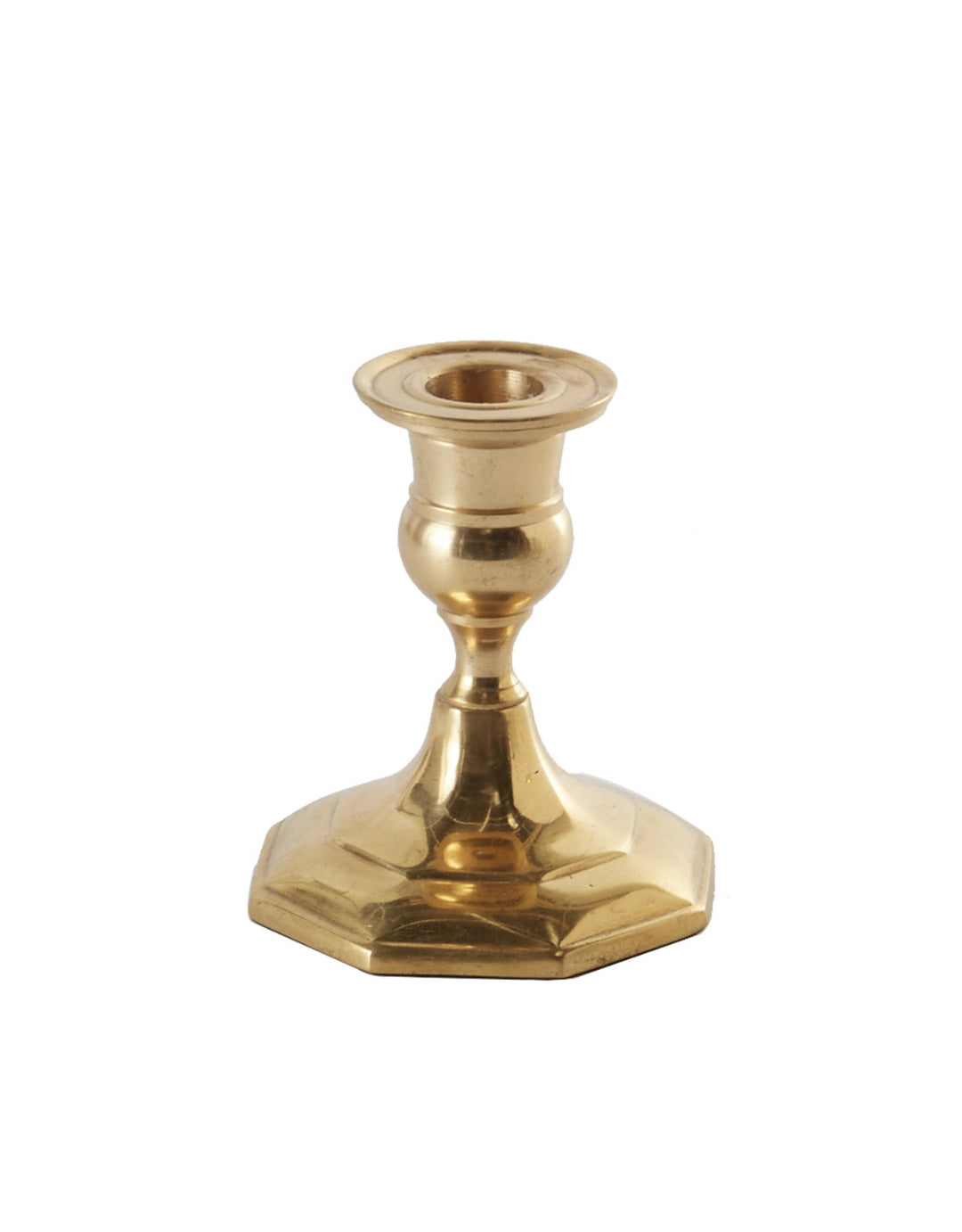 Antiqued Gold Candlestick