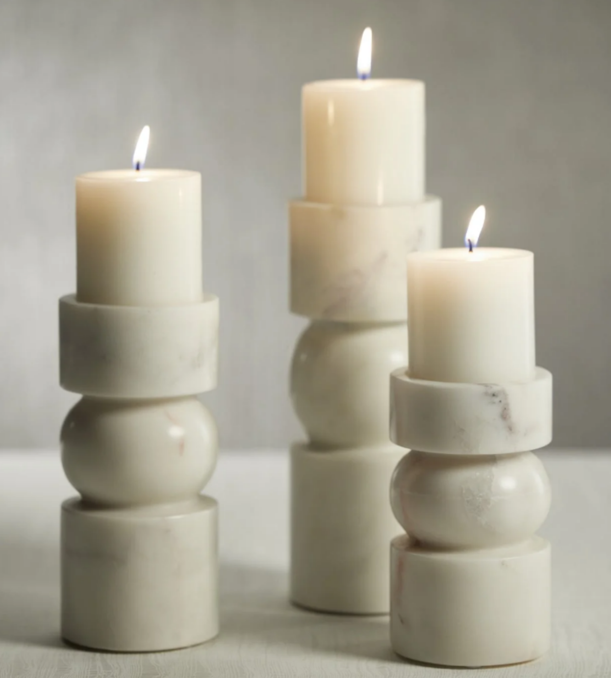 Marmar Marble Pillar Holder