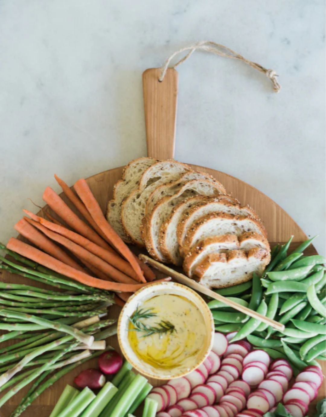 Round Pine Charcuterie Board