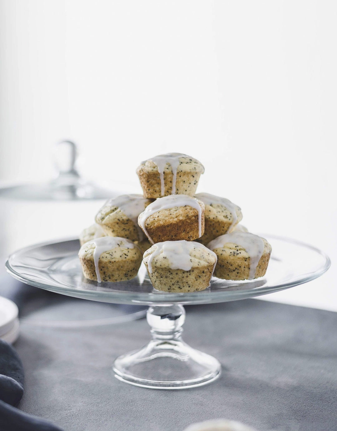 Selene Glass Cake Stand with Dome